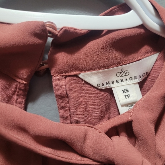 Camber & Grace Sleeveless Dusty Rose Top XS - Picture 6 of 6